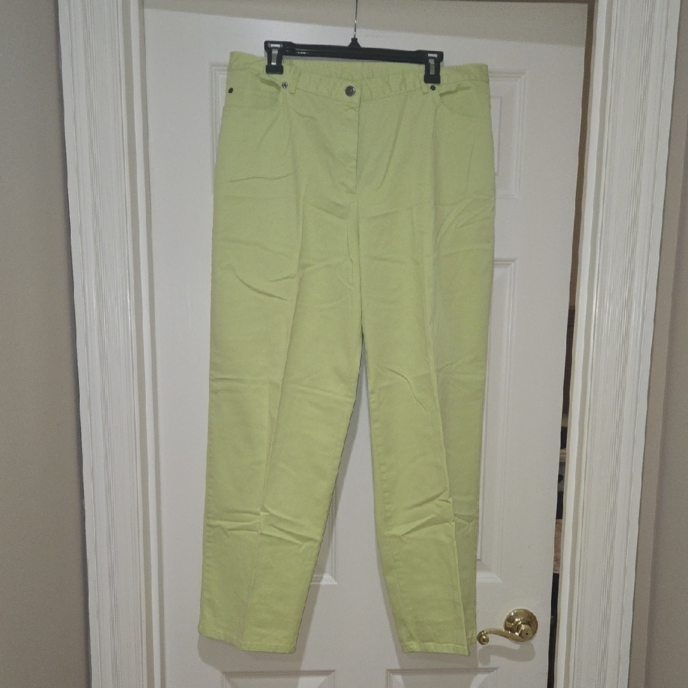 Ruby Rd. Vibrant Lime Pants - image 1